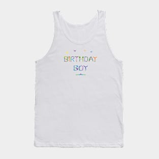 Birthday Boy - Tropical Word Art Tank Top